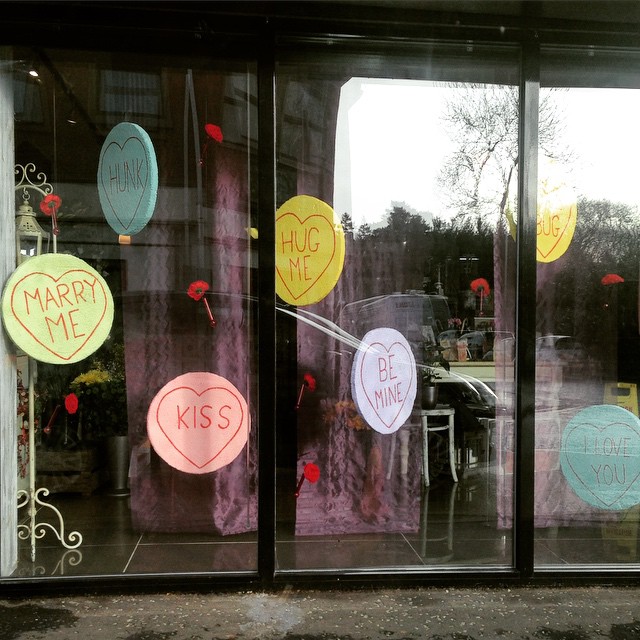 We snapped this romantic love inspired shop window earlier this week. Any guesses where it was? Ballymena LoveHeart