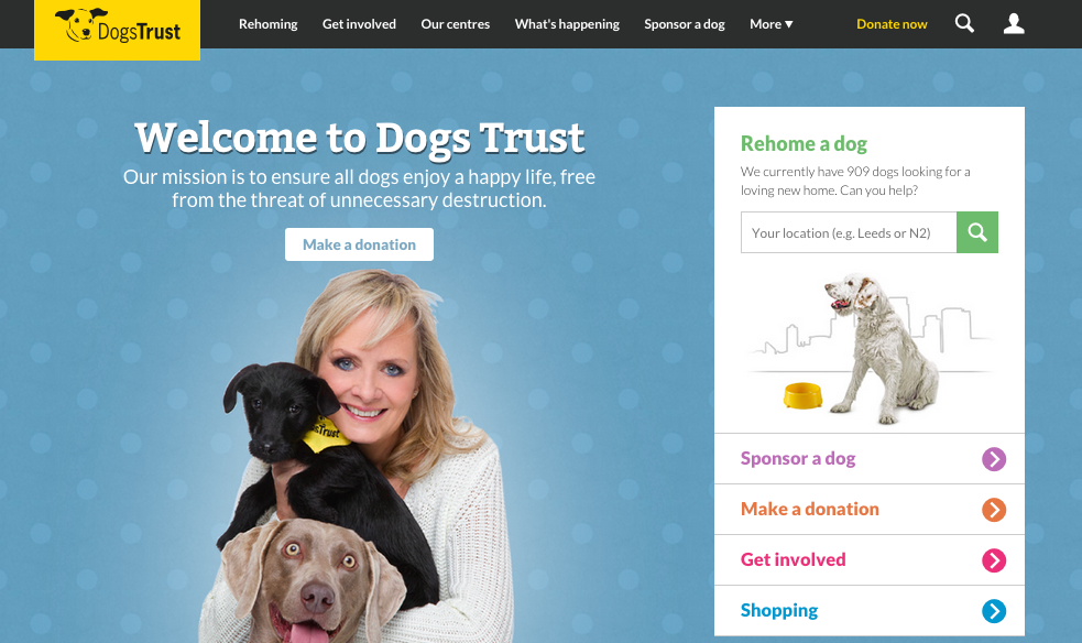 Dogs Trust relaunch website