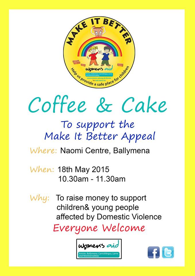Coffee and Cake at Womens Aid Ballymena