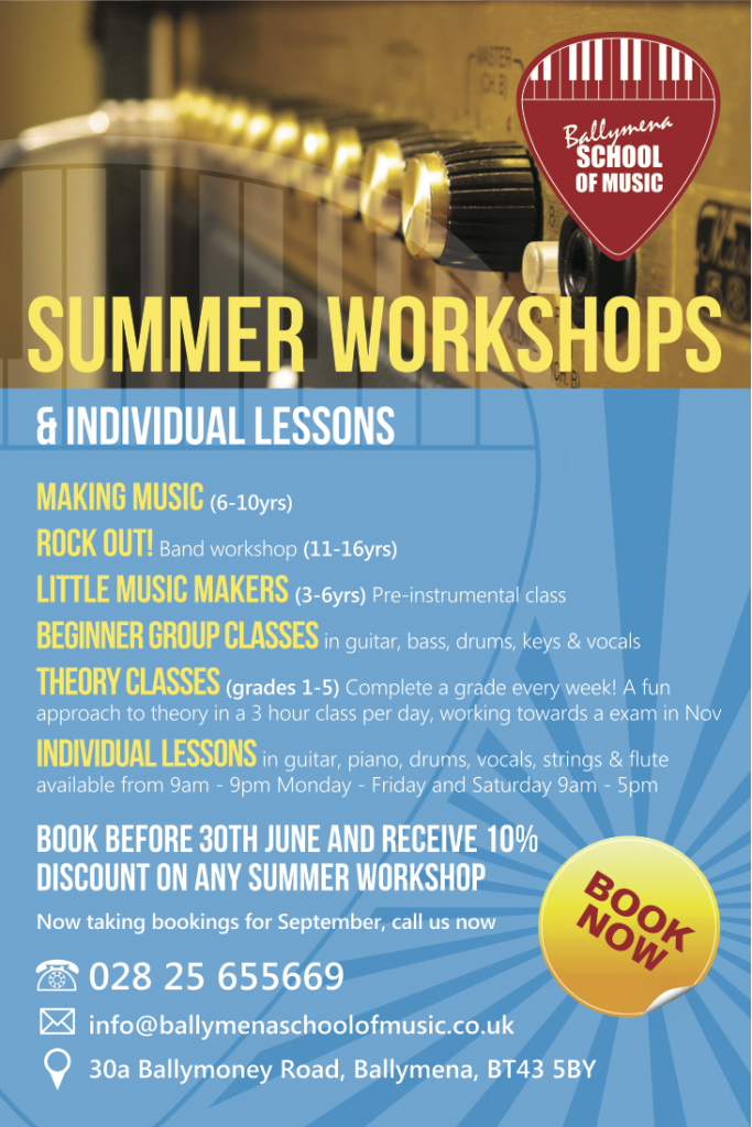 Ballymena School of Music - Summer Workshops