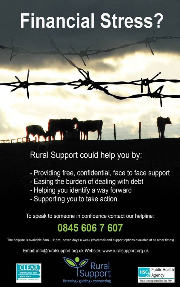 Rural Support helpline helping farmers in Northern Ireland