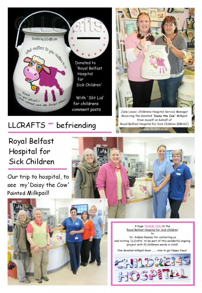 LLCrafts Fundraising support the Royal Belfast Hospital for Sick Children