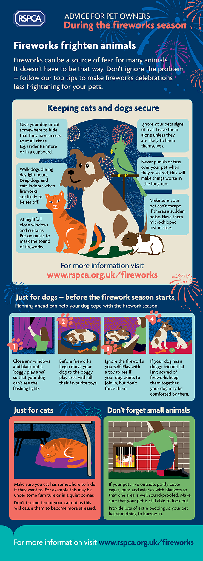 Advice for Pet owners at Firework Season