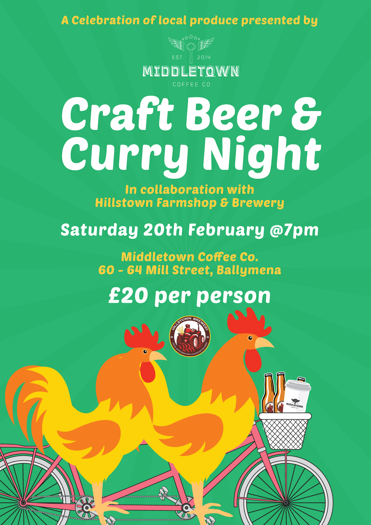 Craft Beer & Curry event at Middletown Coffee Co